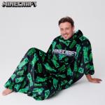 Minecraft Oversized Fleece Hoodie Blanket for All