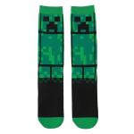 Minecraft Creeper Green Casual Crew Socks for Adults