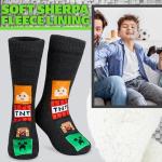 Minecraft Creeper Slipper Socks with Grip Pads