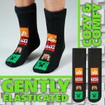 Minecraft Creeper Slipper Socks with Grip Pads