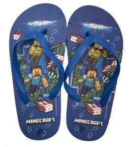Coriex Minecraft Multi-Colored Flip Flops, Size 29/30