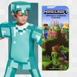 Kids Minecraft Diamond Armor Deluxe Costume, Large