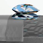 Jay Franco Minecraft Daytime 7 Piece Queen Bed Set - Includes Comforter & Sheet Set - Bedding Features Alex and Steve - Super Soft Fade Resistant Microfiber - (Official Minecraft Product)