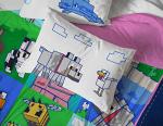 Jay Franco Minecraft Animal Patch 7 Piece Full Bed Set - Includes Comforter & Sheet Set Bedding - Super Soft Fade Resistant Microfiber (Official Minecraft Product)