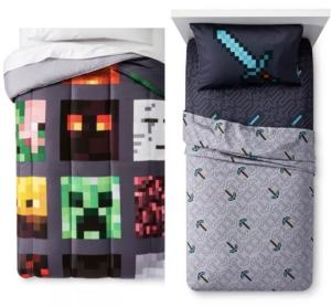 MINECRAFT Comforter and Sheet Set FULL DOUBLE 6 PIECE KIDS TEENS NIP 