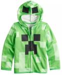 MINECRAFT Hoodie Boys size 7 NeW Zip-Up Hooded CREEPER Costume Jacket NWT