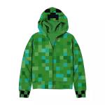 New Boys Minecraft Zip-Up Hoodie 4/5 6/7 8 10/12 14/16