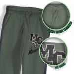 Minecraft Creeper Boys 2-Piece Jersey Set, Long Sleeve Active Mesh T-Shirt & Jogger Pants Bundle for Kids (Black/Green, Size 14/16)