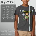 Boy's Minecraft Alex and Creeper Art 2-Pack T-Shirt - Multi-Color: Alex and Creeper - X Large