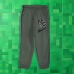 Minecraft Creeper Boys 2-Piece Jersey Set, Long Sleeve Active Mesh T-Shirt & Jogger Pants Bundle for Kids (Black/Green, Size 14/16)