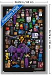 Trends International Minecraft - Mobbery Wall Poster, 34L x 22.4W, Gray Framed Version
