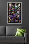 Trends International Minecraft - Mobbery Wall Poster, 34L x 22.4W, Gray Framed Version