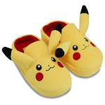 Boys Pokemon Pikachu Costume Slippers - Gotta Catch Em All - Official Pokemon 3D Plush Slippers (Yellow, 1)