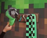 Minecraft Diamond Tool Coat Rack and Storage Hooks