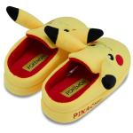 Boys Pokemon Pikachu Costume Slippers - Gotta Catch Em All - Official Pokemon 3D Plush Slippers (Yellow, 1)