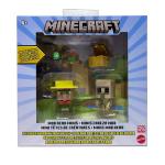 Minecraft Mob Head Minis - Villager Guarding Iron Golem Pack of 2 Action Figures