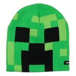 Minecraft Creeper Face Kids Beanie Hat Cap and Gloves Set New