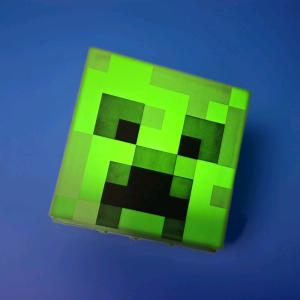 Minecraft MOJANG Creeper Head Mood LED Night Light large cube block