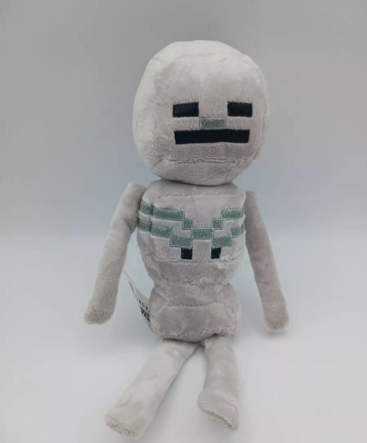 Minecraft Skeleton 9 inch Plush Gray Skeleton  Mojang BRAND NEW HIGH QUALITY