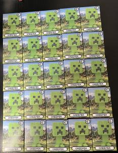 2025 McDonald's Minecraft Movie Happy Meal Toy #6 Creeper Brand New (25 Count)