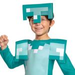 Disguise Minecraft Armor Costume, Official Minecraft Kids Halloween Costume, Classic Size 4/6