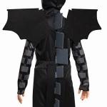 Disguise Minecraft Ender Dragon Costume for Kids, Video Game Inspired Character Outfit, Classic Child Size (4-6),Black
