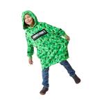 Minecraft Creepers & TNT Long Sleeve Boy's Wearable Kids Hoodie Blanket-S/M
