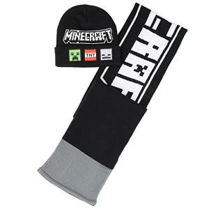 Minecraft TNT Knit Scarf & Cuff Beanie Cold Weather Set for Kids & Adults, 2 PC Set