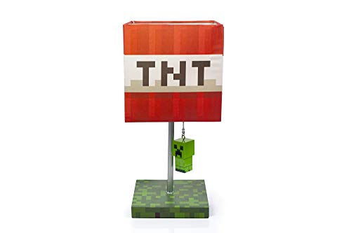 Minecraft TNT Block Desk Lamp with 3D Creeper