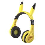 eKids Pokemon Kids Bluetooth Headphones, Wireless Headphones with Microphone Includes Aux Cord, Volume Reduced Kids Foldable Headphones for School, Home, or Travel,Yellow