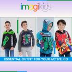 Minecraft Mobs Creeper Zombie Enderman Big Boys Fleece Pullover Hoodie White/Doodle Art 10-12