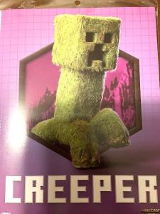 Minecraft-Mini Poster-Creeper-Licensed-New-8.5 x 11 Inches