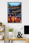Trends International Minecraft - Worldly Wall Poster, 34L x 22.4W, Gray Framed Version