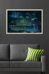 Trends International Minecraft: Glitch - Creeper Wall Poster, 34L x 22.4W, Blonde Framed Version