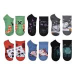 Minecraft Boys' No Show Sock, Dark, 6-8