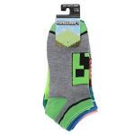 Bioworld Minecraft Character Heads 5-Pair Ankle Socks