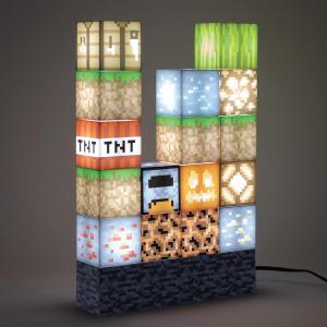 Minecraft Official Licensed Block Building Lamp 16 Customizable Light up Bloc...