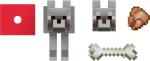Minecraft Diamond Level Wolf Action Figure Die-Cast Game Accessories Mattel