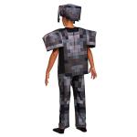Disguise Minecraft Costume, Official Nether Armor Outfit for Kids Minecraft Costume, Deluxe Child Size Medium (7-8)