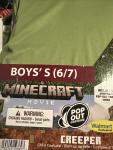 Halloween Costume Boys Minecraft Creeper Small 6-7 New