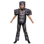 Disguise Minecraft Costume, Official Nether Armor Outfit for Kids Minecraft Costume, Deluxe Child Size Medium (7-8)