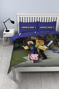 Minecraft 'Good Guys' Double Duvet Set - Large Print Design
