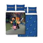 Minecraft 'Good Guys' Double Duvet Set - Large Print Design