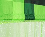 Minecraft Green Creeper Kids Bed Canopy Curtains for Ceiling, Hanging Mosquito Netting | Play Room Accessories, Cover for Nursery Baby Crib | Official Video Game Home Decor Collectible