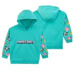Minecraft Hoodie For Girls | Gaming Girls Hoodie | Clothing For Gamers Blue | 14