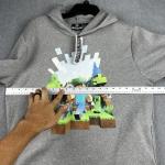Minecraft Hoodie Youth XL Jinx Pullover Sweatshirt Gamer Mojang Block Graphic