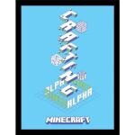 Pyramid International Minecraft (Alpha) Collector Print (Framed) 30cm x 40cm, Art Poster, Posters & Prints, One Size