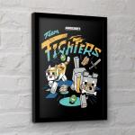 Pyramid International Minecraft (Team Fighters) Collector Print (Framed) 30cm x 40cm, Art Poster, Posters & Prints, One Size