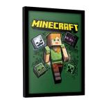 Pyramid International Minecraft (Alex) Collector Print (Framed) 30cm x 40cm, Art Poster, Posters & Prints, One Size