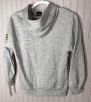 Minecraft Boys HOODIE SWEATSHIRT L Gray Graphic Pullover Cotton Pocket  NEW